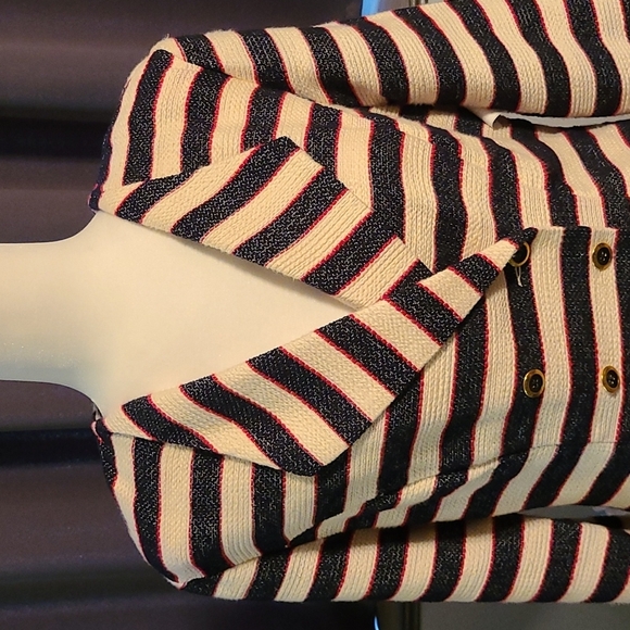 Cabi NWT Striped Cruise Jacket - Size 10 - Picture 3 of 8